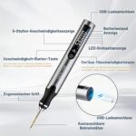 Uolor Elektro-Bohrstift mit 5-Gang bis 30.000 U/min – Präzisions-Handbohrmaschine mit 10 HSS-Bohrern – Bild 6
