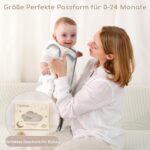 Yukkidds Babyschlafsack 1.5 Tog 12-18 Monate – Ganzjahres Baumwolle, 2er Pack Blau – Bild 7