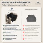 Fellgefährten Hundedecke Auto Rückbank – Rutschfeste Autoschondecke mit Polsterboden – Bild 7