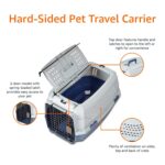 Amazon Basics Hundehütte zweitürig 58L x 38W x 33H cm – Transportbox mit Belüftung – Bild 4