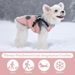 Savlot Hundejacke Grösse L – Wasserdicht & Winddicht mit Geschirr für Winter – Bild 5
