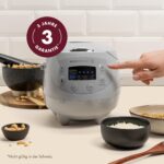 Reishunger Digitaler Reiskocher Klein – 8 Kochmodi für 1–3 Personen Bordeaux – Bild 5