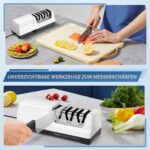 MusyVocay Elektrischer Messerschärfer mit Diamant – 3-stufiges Schleif-System für Profi-Küchen – Bild 9