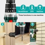 STANEW 20V Akku-Hammerbohrer 3-in-1 – Profi-Set mit 69 Zubehörteilen & 2 Akkus – Bild 3