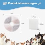 12er Set Ersatzfilter für FEELNEEDY 3,5L Katzenbrunnen FN-W08L/W08 – Vierfachfiltration – Bild 2