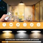 Artrastar Solar-Hängelampe mit Fernbedienung – Dimmbar, 3 Farbtemperaturen, IP65 für Garten & Terrasse – Bild 3