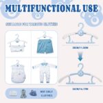 HGYZE Kinderkleiderbügel 20er Set, 28–36 cm ausziehbar – Rutschfest & stapelbar – Bild 3