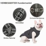 LUOWAN Hundemantel mit Geschirr – Wasserdicht & Warm für kleine Hunde – Bild 5