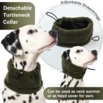 PUMYPOREITY Wintermantel Hund M – Warmer Schneeanzug mit Bauchschutz & abnehmbarem Schal – Bild 3