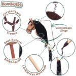 Hoppimals HOPPIHORSE A3 Steckenpferd mit Trense – Hobby Horse mit Silikongriff für aktives Spiel – Bild 4