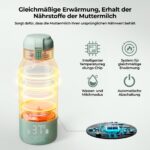 Momcozy Tragbarer Flaschenwärmer 500 ml – Schnelles Aufheizen für unterwegs, Kabellos mit USB-C – Bild 4