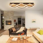 GBLY LED-Deckenleuchte 70cm Holz – Dimmbar mit Memory-Funktion für Wohnzimmer & Schlafzimmer – Bild 4