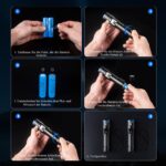 Voylite LED Taschenlampe 2er-Set – 1000000 Lumen, 1500m Reichweite, IPX7 Wasserdicht – Bild 9