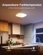 Govee RGBIC Smart Deckenleuchte 24W – 16 Mio. Farben & KI-Steuerung für intelligente Wohnräume – Bild 7
