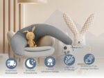 XDREAM Stillkissen XXL 190 x 40 cm – Multifunktionales Lagerungskissen mit Öko-Tex Zertifikat – Bild 5