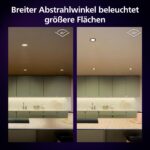 Philips Hue Smart Slim Einbauleuchte 90 mm, 3er Pack – Bluetooth & Sprachsteuerung – Bild 3