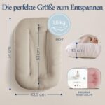 snuggle me® Babynest 0-9 Monate – Premium Babynestchen aus Bio-Baumwolle mit Reisetasche – Bild 2