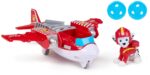 PAW PATROL Air Rescue – Marshalls Feuerwehr-Rettungsflugzeug mit Geschoss-Abwurf & Figur