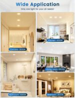 QOJUX LED Einbaustrahler 12er Set 230V – Schwenkbar, IP44, 3 Farbtemperaturen – Bild 7
