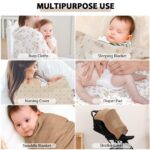 Yoofoss 6er Pack Baby Musselintücher 70x70 cm – Baumwolle & Bambus für Neugeborene – Bild 7