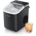 Arendo Eiswürfelmaschine – 12 kg Eis täglich mit 2 Würfelgrossen & Langzeitkühlung
