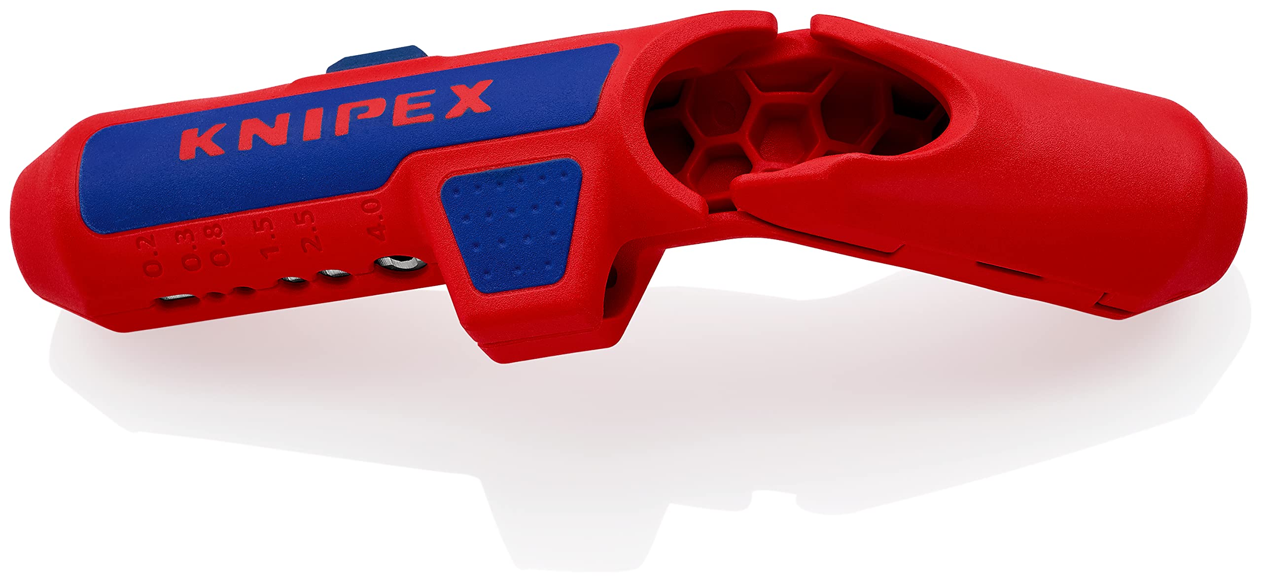 KNIPEX ErgoStrip 16 95 01 SB – Universal-Abmantelungswerkzeug für Rundkabel & Datenkabel