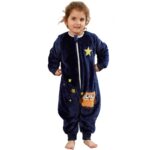 XQ&XG Kinderschlafsack mit Beinen & Ärmeln 2.0 Tog – Ganzjahres Schlafsack für Babys