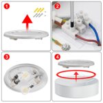 Zedelmaier Deckenlampe Ø38cm mit Leinenstoff – Moderne Deckenleuchte für alle Räume – Bild 9