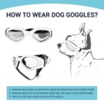 PETLESO Hundesonnenbrille Schwarz – UV & Windschutz mit verstellbarem Riemensystem – Bild 5