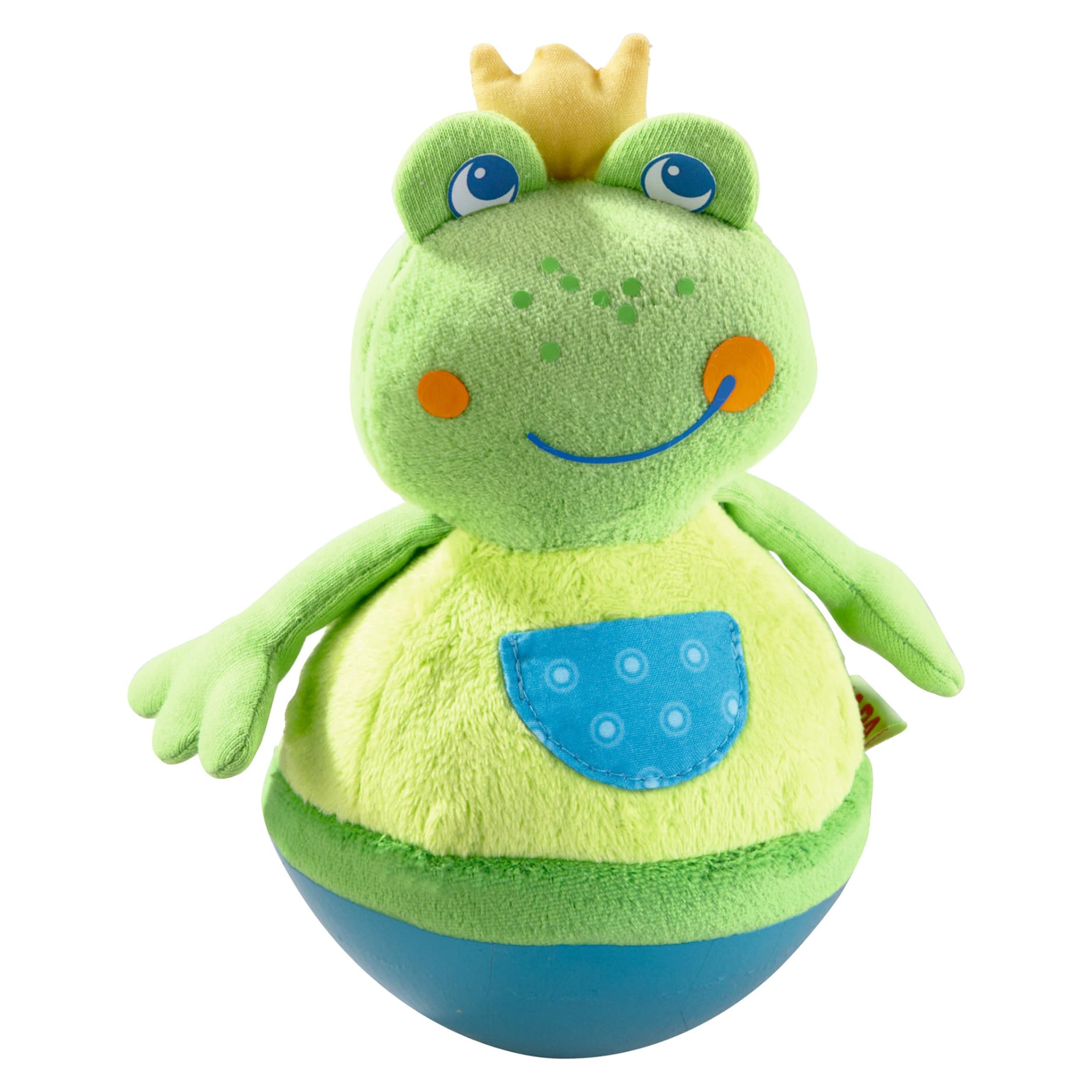 HABA Stehauffigur Frosch – Motorikspielzeug mit Wackel- & Klingeleffekt ab 6 Monaten