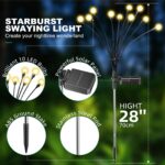 4er Set Glühwürmchen Solarleuchten – 10 LED Superhell mit Warmweiss & IP65 für Garten – Bild 3