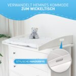 FLIPLINE Wickelaufsatz für Hemnes Kommode 85x75x13cm – Doppel-Befestigung & kippsicher – Bild 2