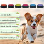 Gelabur 6er Set Sprechende Hundetrainingstasten – Aufzeichenbar für einfache Kommunikation – Bild 3