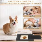 Jeinbuil Kratzbrett für Hunde 35x25cm mit Futterschublade – Krallenpflege spielerisch – Bild 4