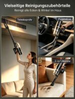 OXVAC Akku Staubsauger 58KPa & 70Min Laufzeit – Kabellos mit Smart Display & Wandladestation – Bild 9