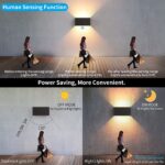KUKAK LED Wandleuchte 24W mit Bewegungsmelder – IP65 Aussen- & Innenleuchte warmweiss – Bild 3