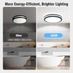 LEZOE LED Deckenleuchte Ø26cm mit Radar Bewegungsmelder IP65 – 4500lm Feuchtraumlampe – Bild 8