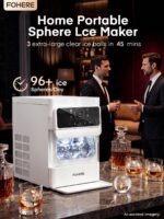 FOHERE Eiswürfelmaschine 63 mm – Premium Eiskugeln für Whiskey & Cocktails – Bild 2