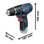 Bosch Professional GSB 12V-15 Akku-Schlagbohrschrauber – 12V System mit 2 Akkus & Zubehör – Bild 2
