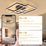 ZMH LED Deckenlampe 82 cm dimmbar mit Fernbedienung – Modernes Design für Wohnzimmer & Schlafzimmer – Bild 2