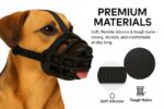 Flamingo Maulkorb Benzo S – Weiches Silikon für kleine Hunde, verstellbar & komfortabel – Bild 4