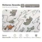 MIKAFEN Baby Schlafsack 2,0 Tog mit Füssen – 100% Baumwolle, abnehmbare Ärmel für 18-36 Monate – Bild 6