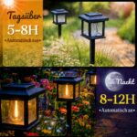 Beuaati Solar Wegeleuchten 4er-Set – Vintage Gartenleuchten Warmweiss IP44 – Bild 2