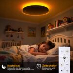 Yesenlight LED-Deckenleuchte 36W 4000lm Ø30cm – Dimmbar mit Farbtemperatur & Nachtlicht – Bild 3