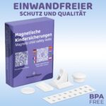 WunderHippo Magnetische Kindersicherung 20er-Set – Unsichtbarer Magnetverschluss für Schränke & Schubladen – Bild 9
