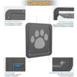 Ownpets Haustierklappe 24 × 29 cm – Magnetischer Verschluss für Katzen & kleine Hunde – Bild 3