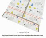 Chilsuessy Kinder Sommerschlafsack 0.5 Tog – 100% Baumwolle mit verstellbarer Länge für 100-120cm – Bild 2