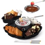 ICRINA 2-in-1 S'mores & Fondue Set – Elektrischer Marshmallow-Toaster mit Temperaturregelung
