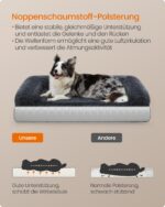 Feandrea FluffyHug Hundebett 106x76 cm – Premium Hundematte für grosse Hunde bis 35 kg – Bild 4