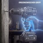 STAHLWERK Akku-Schlagbohrschrauber ASB-20 ST 20V Brushless – 60 Nm, 2-Gang, 4 Ah Li-Ion, 50-tlg. Set – Bild 8